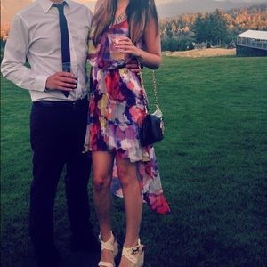 Guess Asymmetrical Colorful Dress